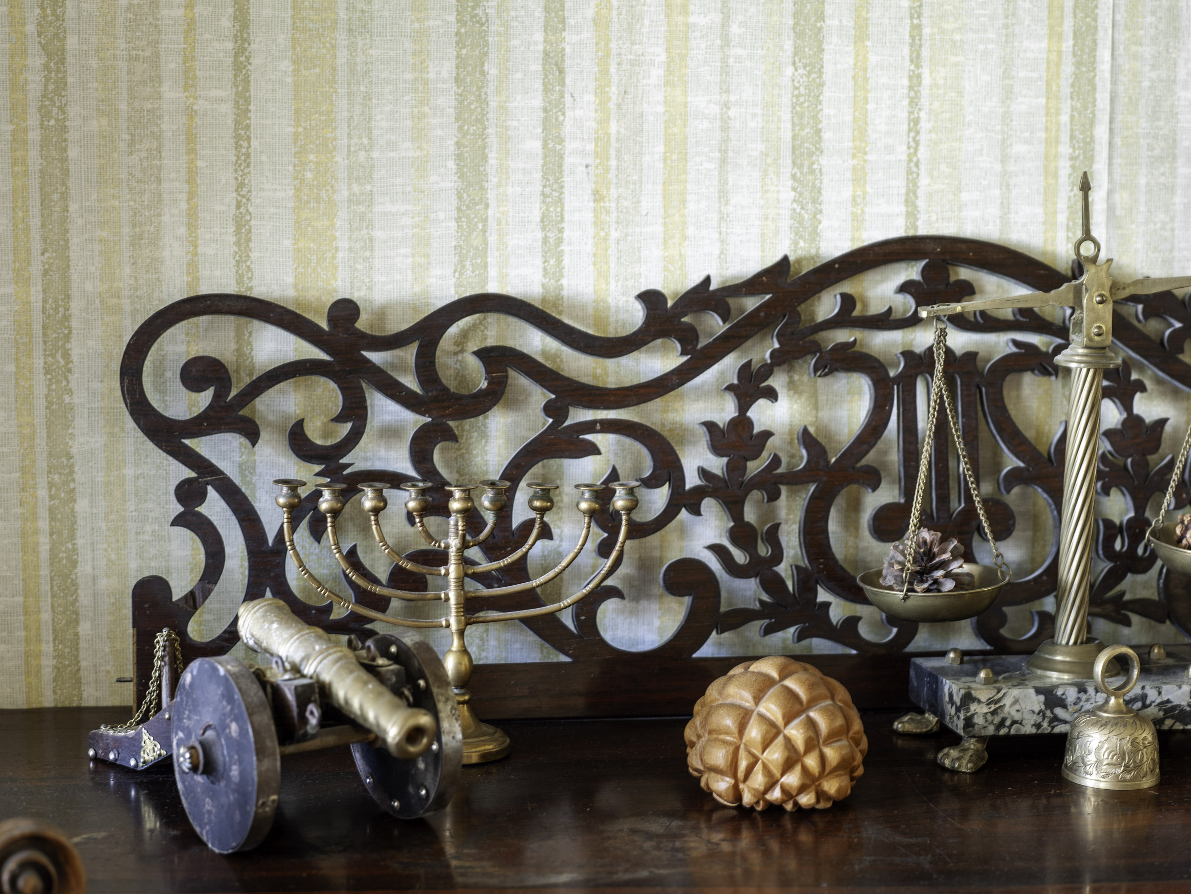 Menorah on the piano forte